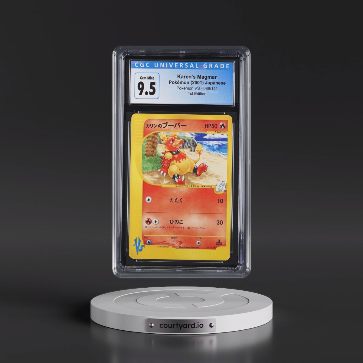 2001 Pokémon VS #088/141 Karen's Magmar - 1st Edition (CGC 10 GEM MINT)