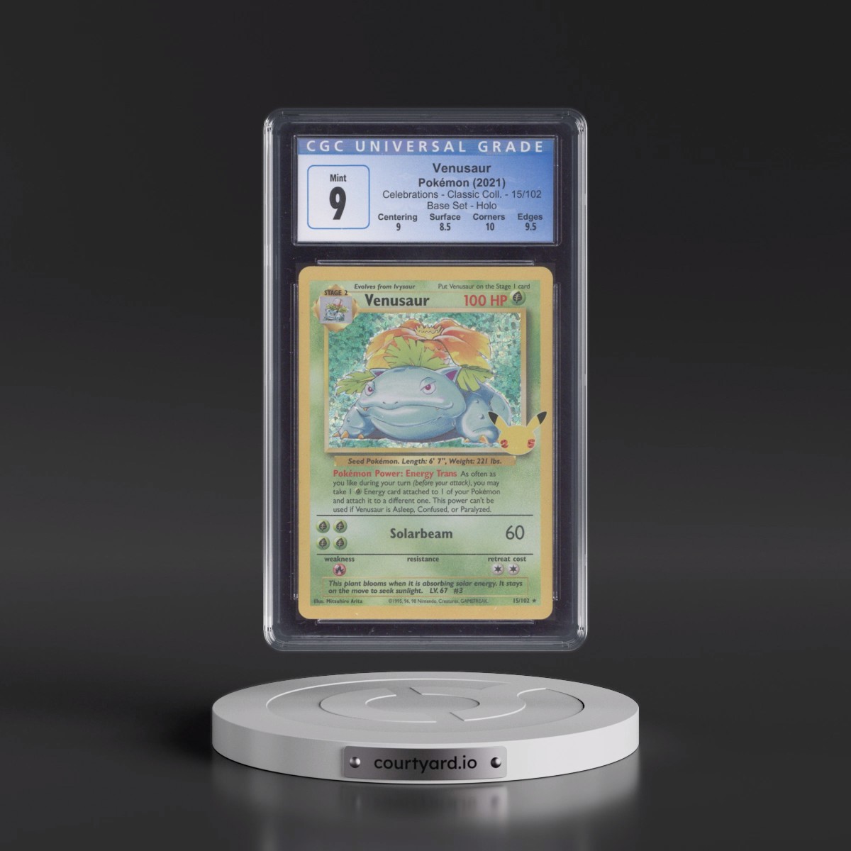 2021 Celebrations - Classic Collection #15/102 Venusaur - Base Set Holo (CGC 9 MINT)