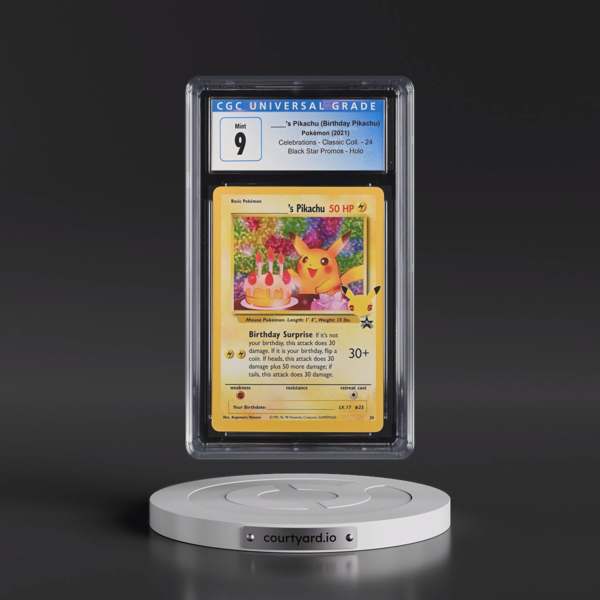 2021 Celebrations - Classic Collection #24 ____'s Pikachu - Black Star Promos Holo (CGC 9 MINT)
