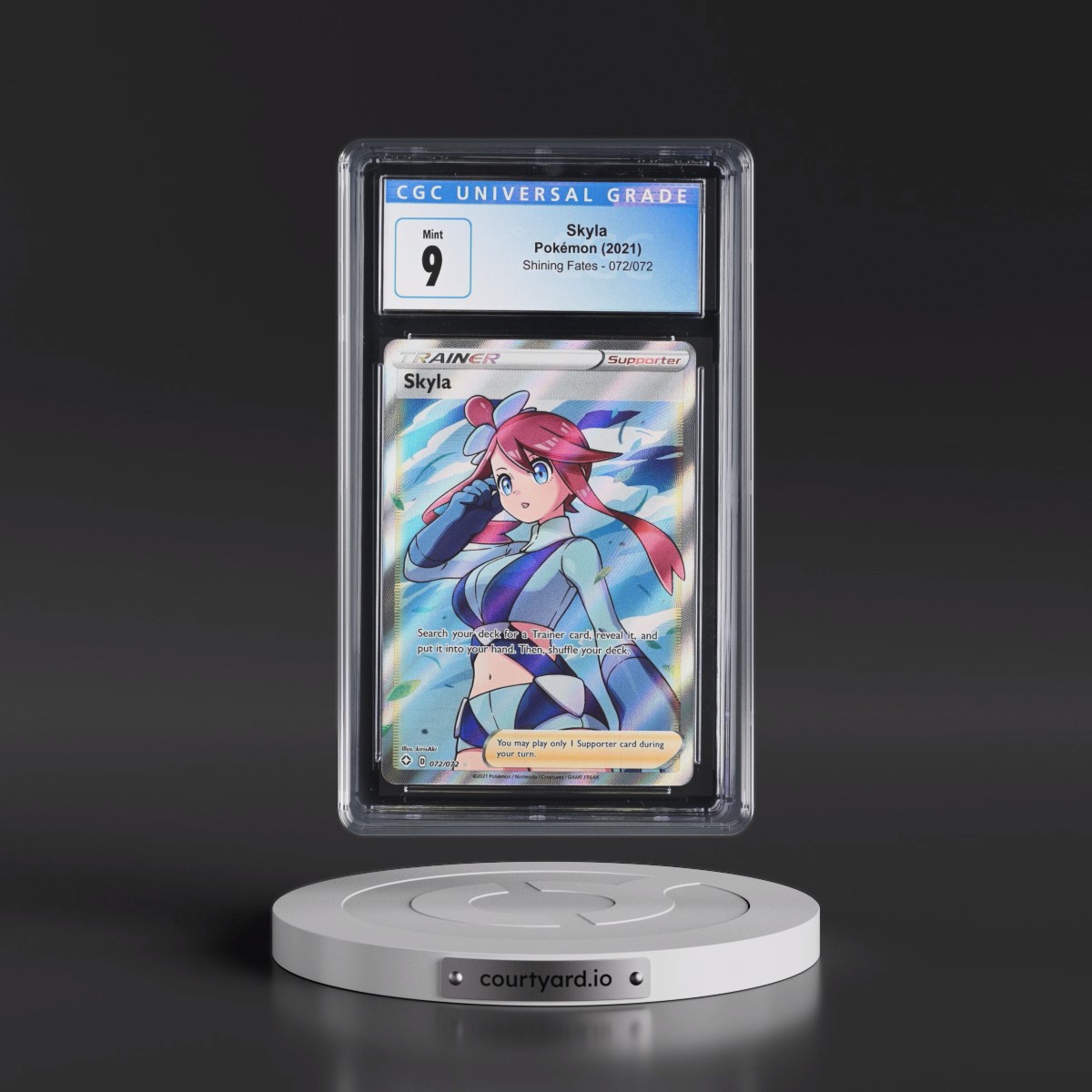2021 Shining Fates #072/072 Skyla - Ultra Rare Holo (CGC 9 MINT)