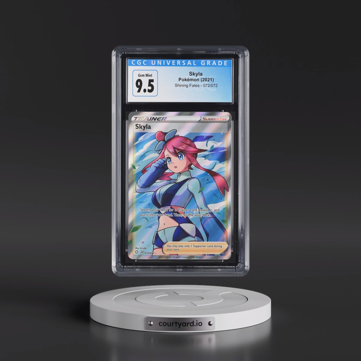 2021 Shining Fates #072/072 Skyla - Ultra Rare Holo (CGC 10 GEM MINT)