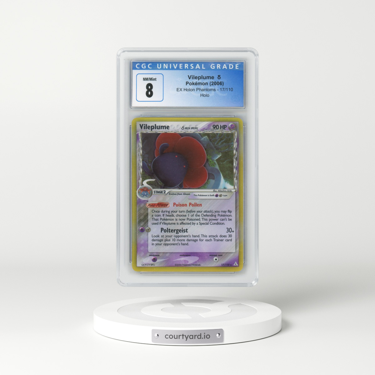 2006 EX Holon Phantoms #17/110 Vileplume δ - Holo (CGC 8 NM-MT)