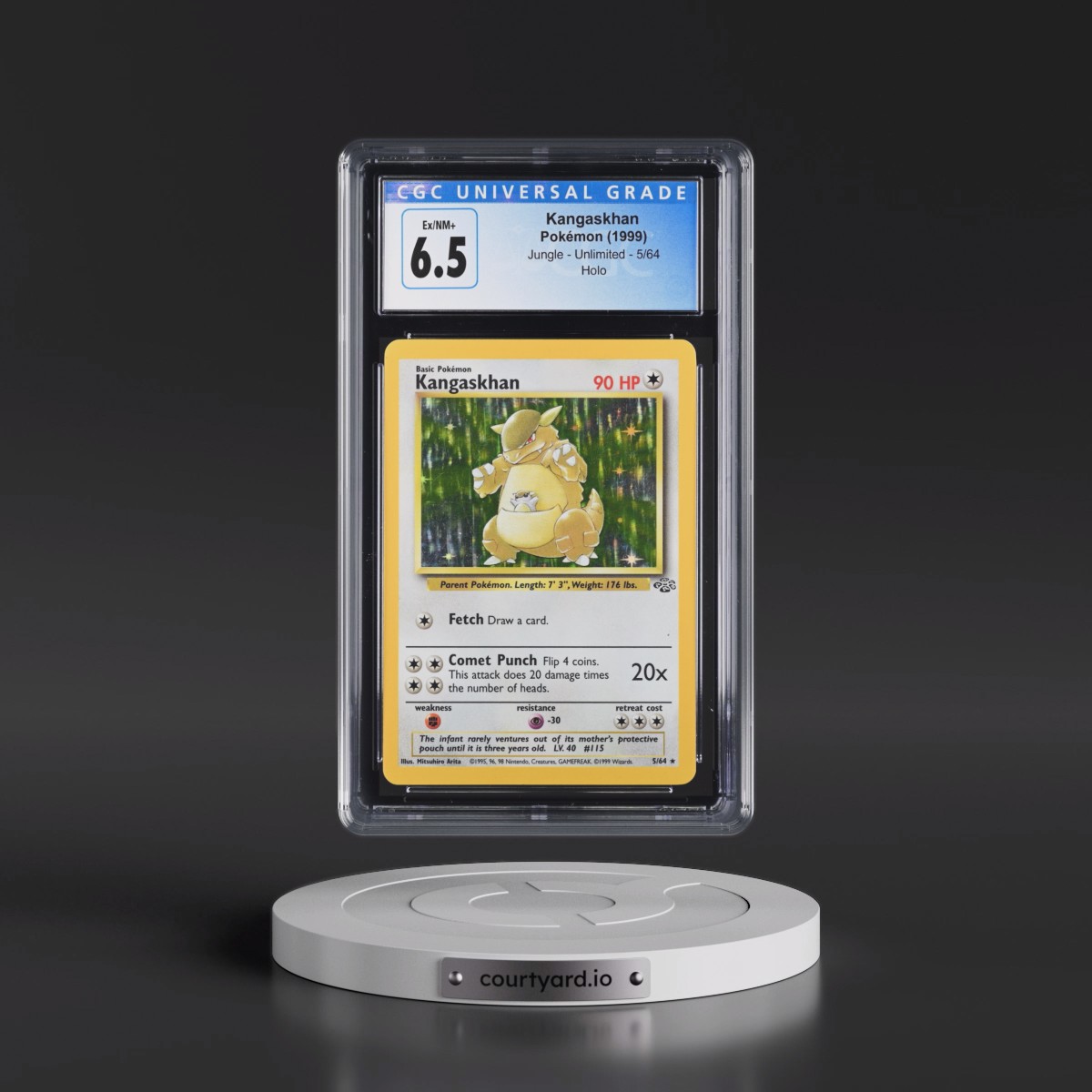 1999 Jungle #5/64 Kangaskhan - Holo (CGC 6.5 EX-NM+)