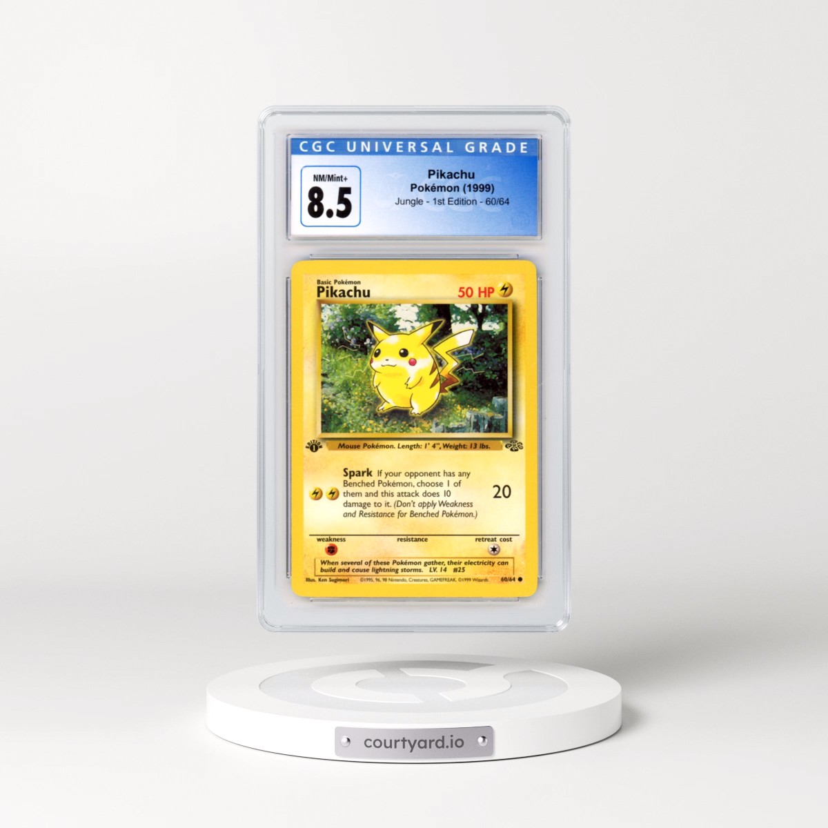 1999 Jungle #60/64 Pikachu - 1st Edition 1st Edition (CGC 8.5 NM-MT+)