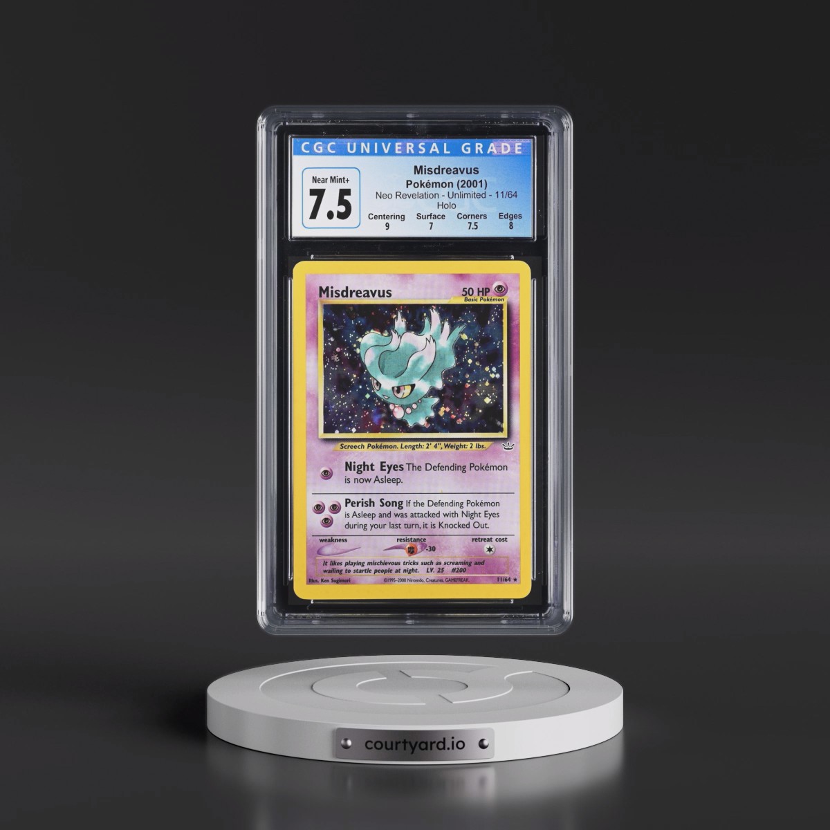 2001 Neo Revelation #11/64 Misdreavus - Holo (CGC 7.5 NM+)