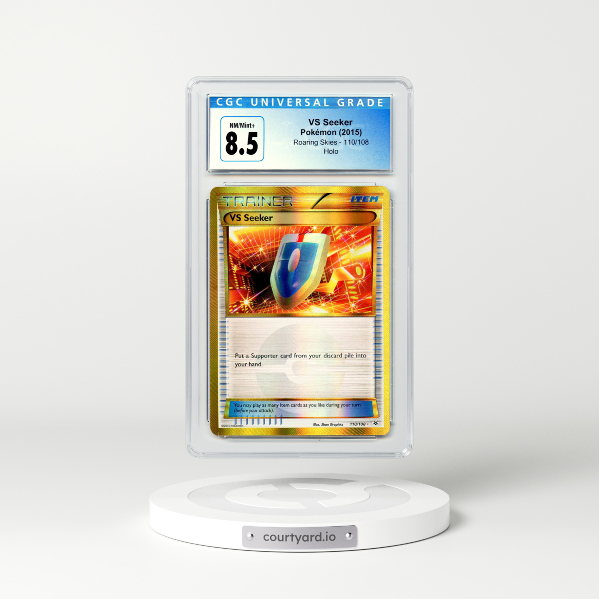 2015 Roaring Skies #110 VS Seeker - Holo (CGC 8.5 NM-MT+)
