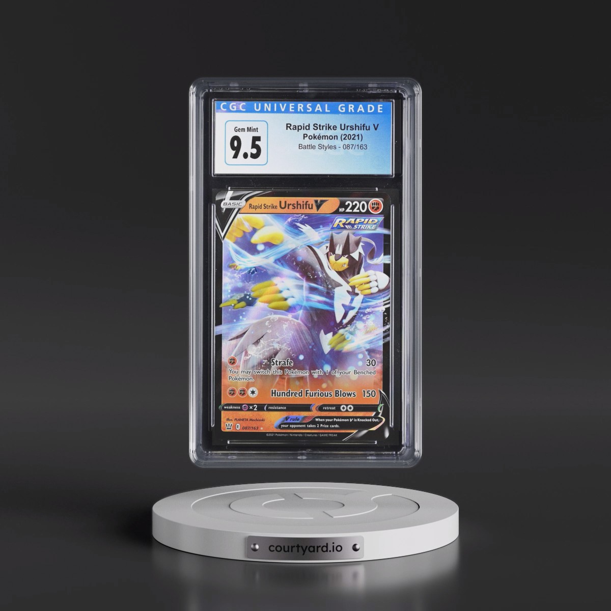 2021 Battle Styles #087/163 Rapid Strike Urshifu V - Holo (CGC 10 GEM MINT)