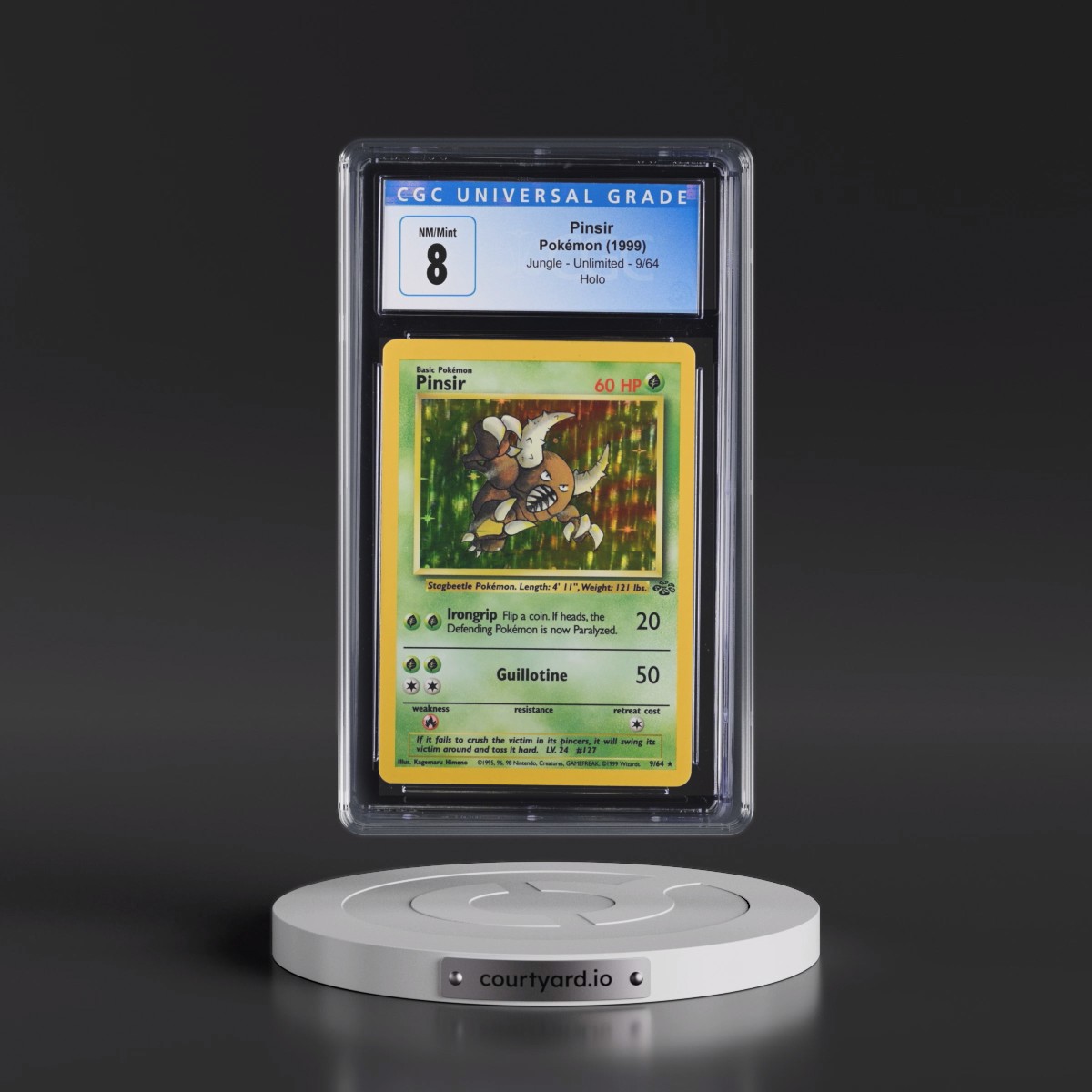 1999 Jungle #9/64 Pinsir - Holo (CGC 8 NM-MT)