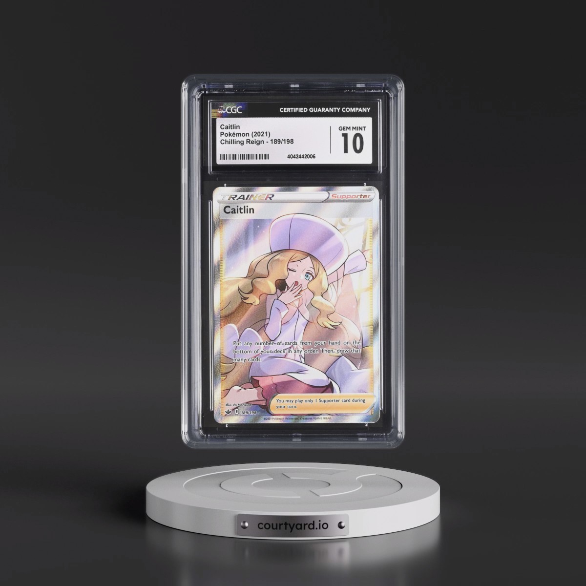 2021 Chilling Reign #189/198 Caitlin - Ultra Rare Holo (CGC 10 GEM MINT)