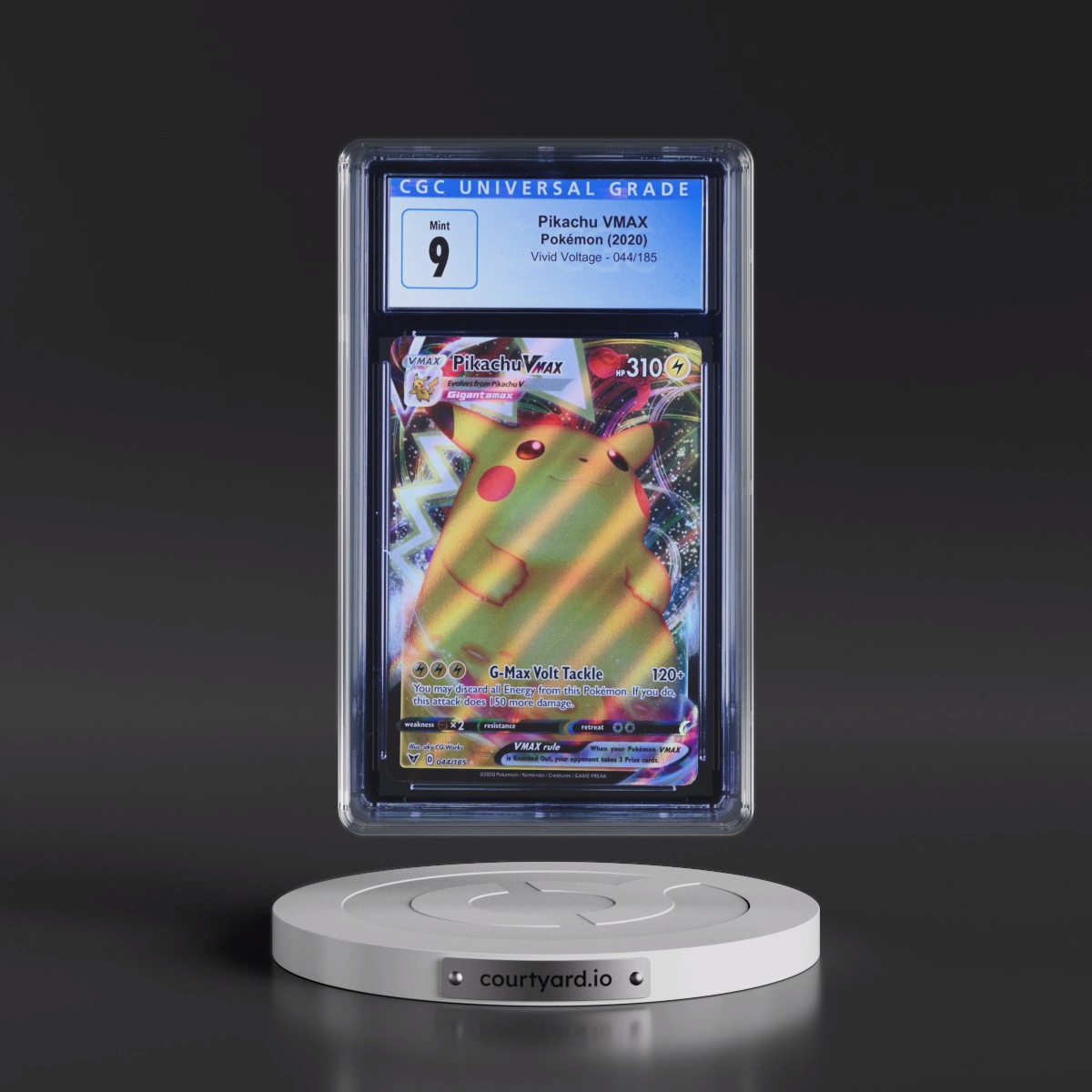 2020 Vivid Voltage #044/185 Pikachu VMAX - Holo (CGC 9 MINT)