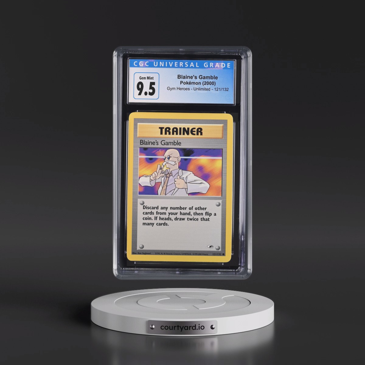 2000 Gym Heroes #121/132 Blaine's Gamble (CGC 10 GEM MINT)