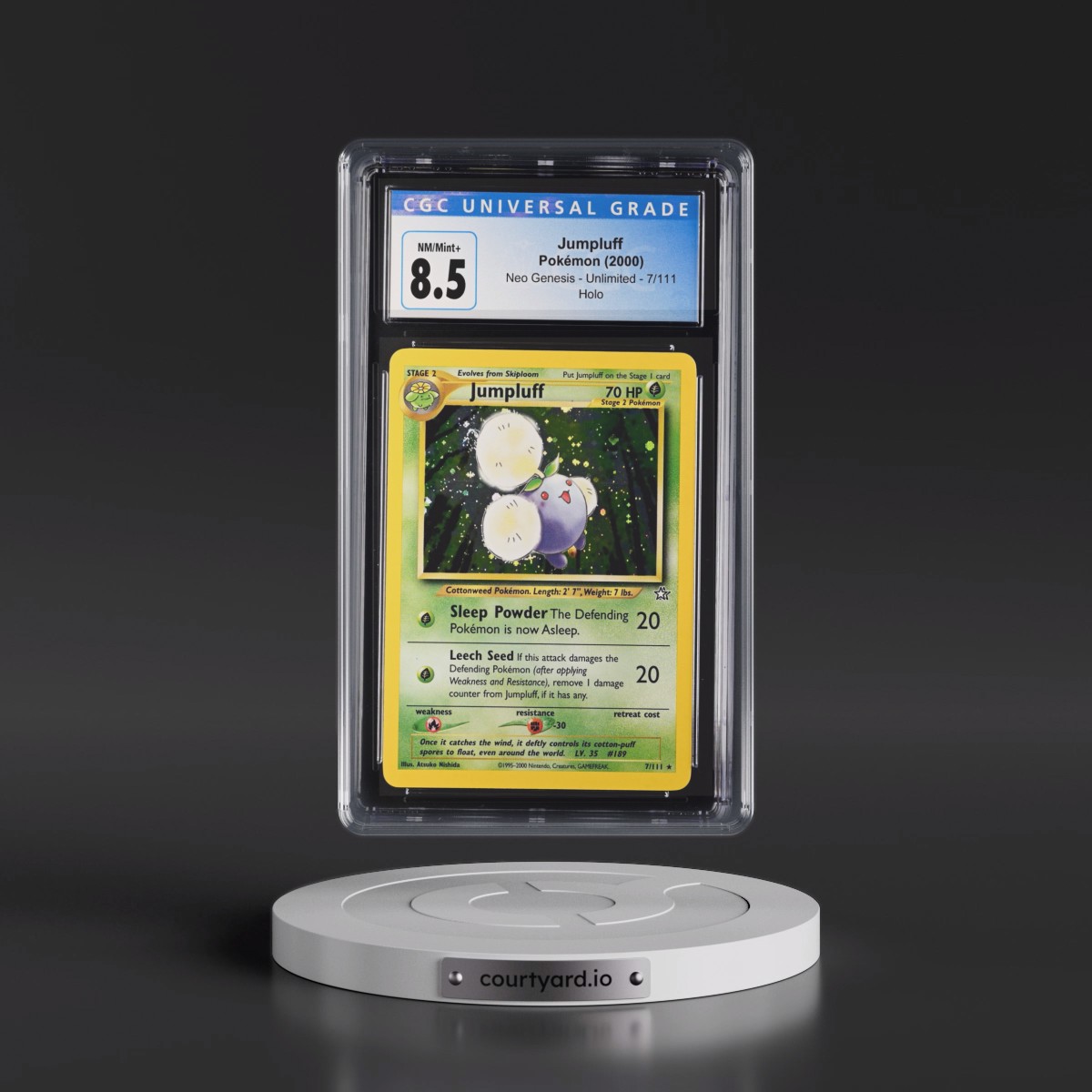 2000 Neo Genesis #7/111 Jumpluff - Holo (CGC 8.5 NM-MT+)