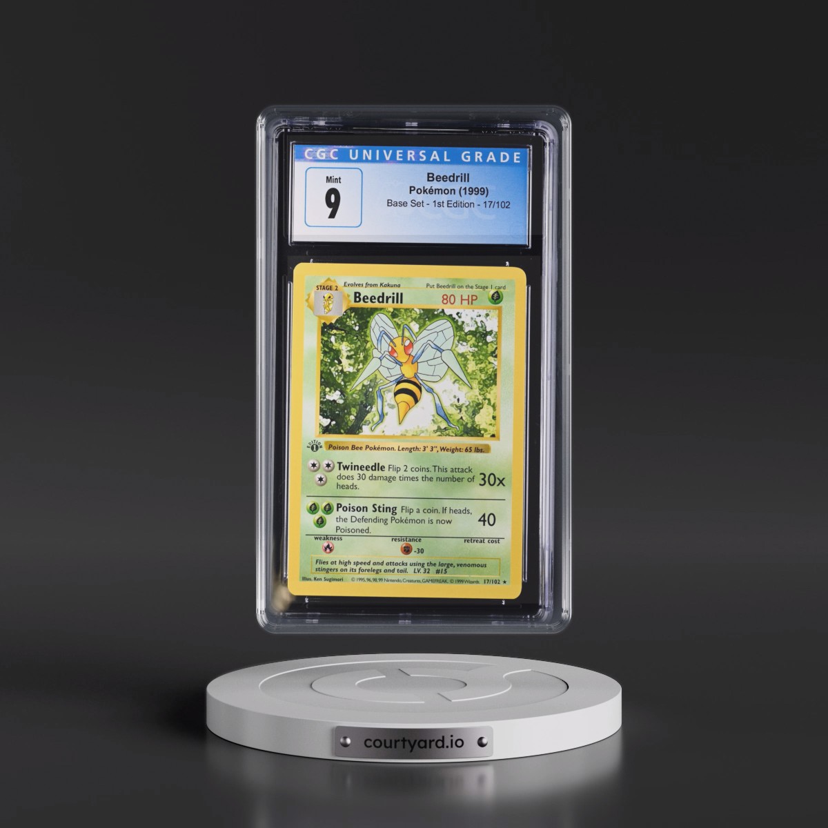 1999 beedrill pokemon card value Base Set First Edition #17(Shadowless) TOPPS POKEMON - #15 BEEDRILL