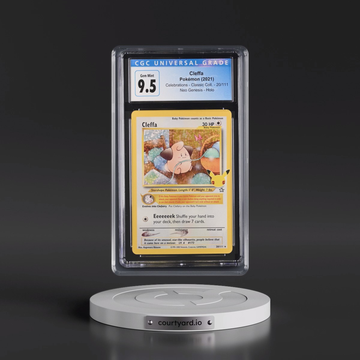 2021 Celebrations - Classic Collection #20/111 Cleffa - Neo Genesis Holo (CGC 10 GEM MINT)