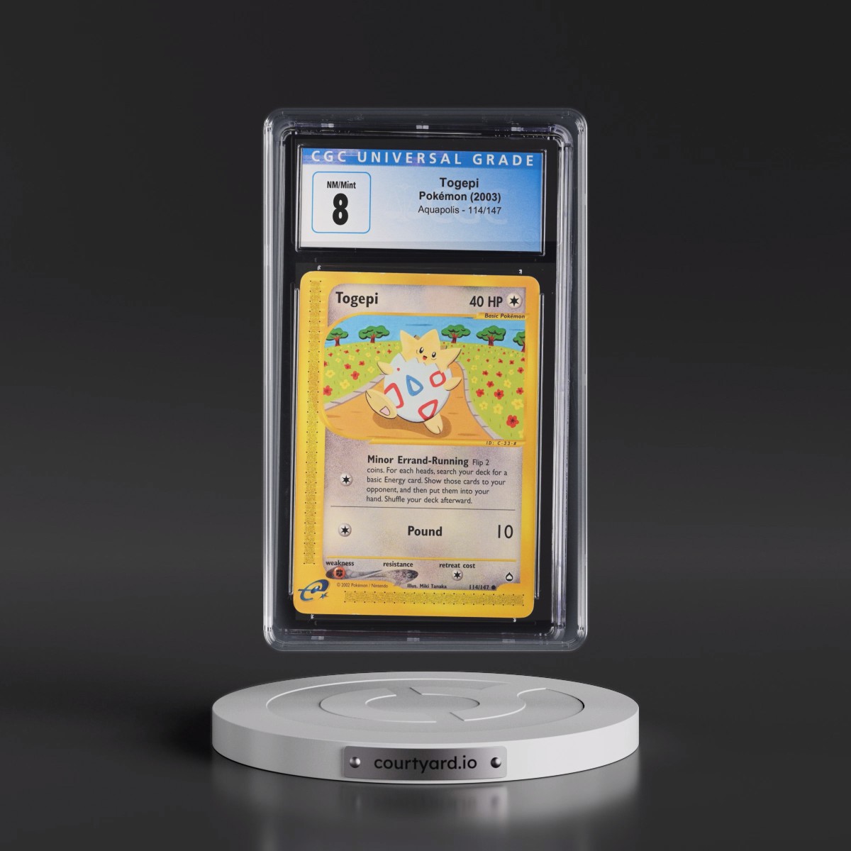 2003 Aquapolis #114/147 Togepi (CGC 8 NM-MT)