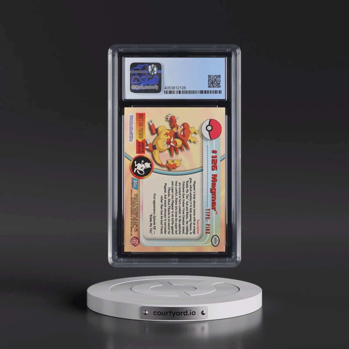 2000 Series 3 (Oval Nintendo Seal) #126 Magmar (CGC 10 GEM MINT)