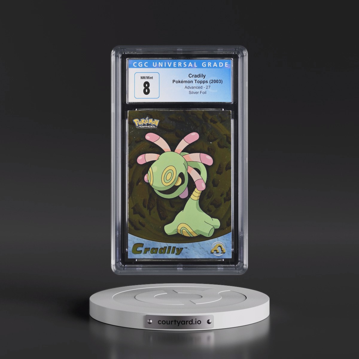 2003 Advanced #27 Cradily - Silver Foil (CGC 8 NM-MT)