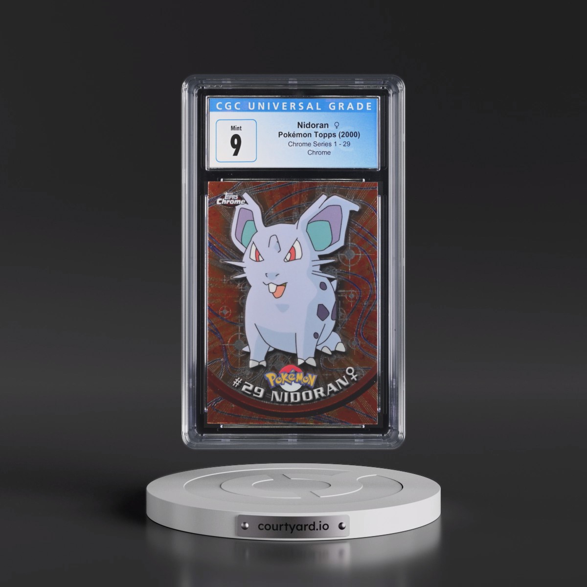 2000 Chrome Series 1 #29 Nidoran ♀ - Chrome (Topps Chrome Stamp on Front of Card) (CGC 9 MINT)