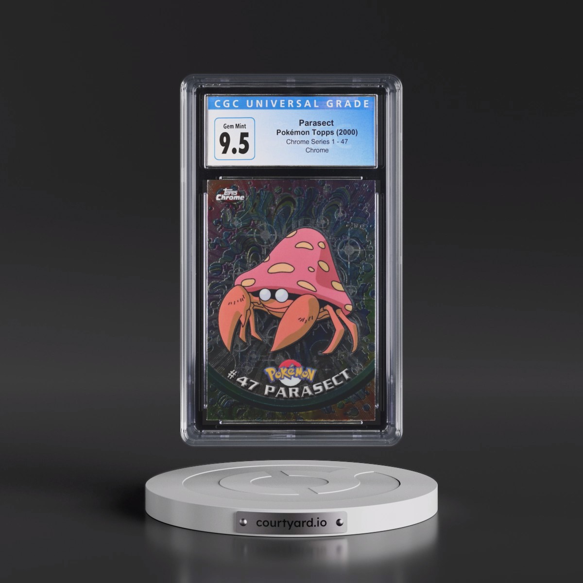 2000 Chrome Series 1 #47 Parasect - Chrome (Topps Chrome Stamp on Front of Card) (CGC 10 GEM MINT)