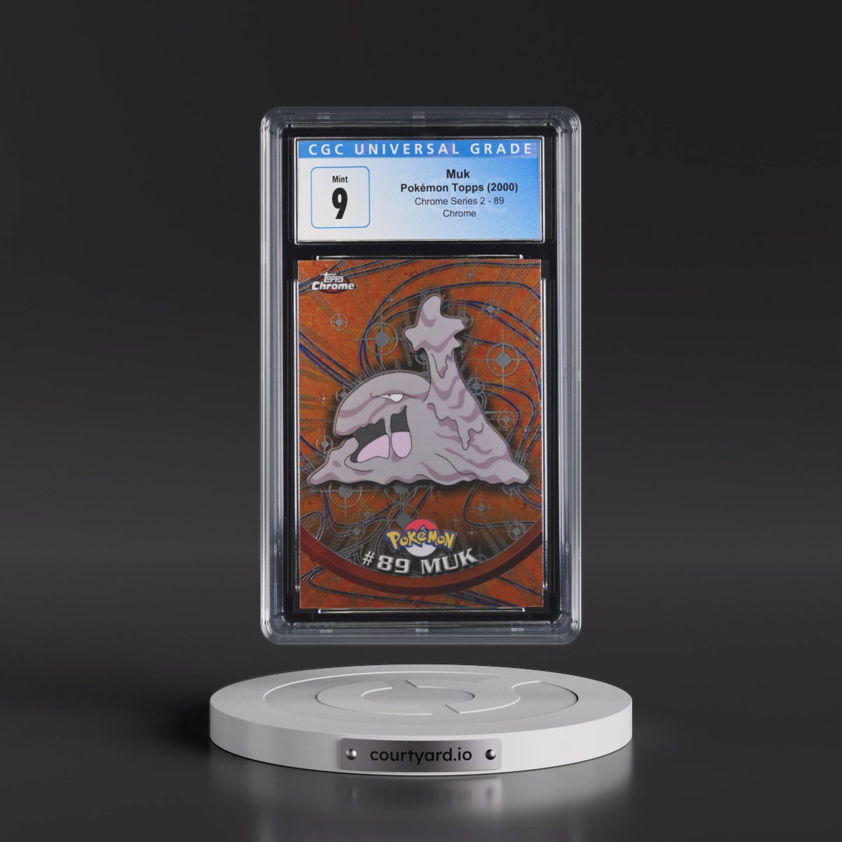 2000 Chrome Series 2 #89 Muk - Chrome (Topps Chrome Stamp on Front of Card) (CGC 9 MINT)