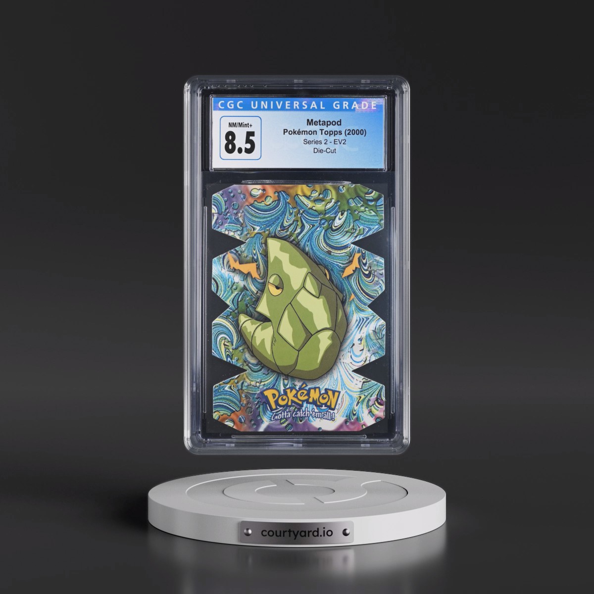1999 Series 2 (Oval Nintendo Seal) #EV2 No.11 Metapod - Die-Cut (CGC 8.5 NM-MT+)
