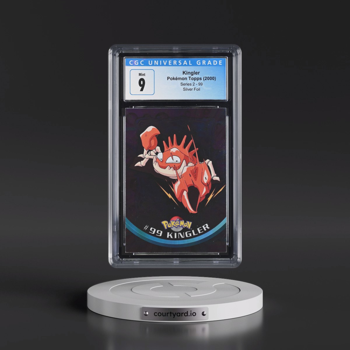 1999 Series 2 (Oval Nintendo Seal) #99 Kingler - Silver Foil (CGC 9 MINT)