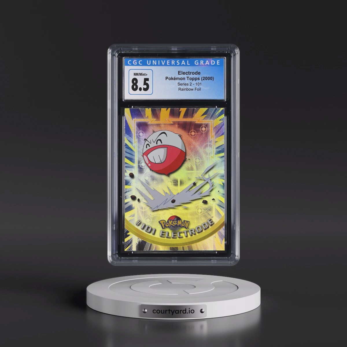 1999 Series 2 (Oval Nintendo Seal) #101 Electrode - Rainbow Foil (CGC 8.5 NM-MT+)