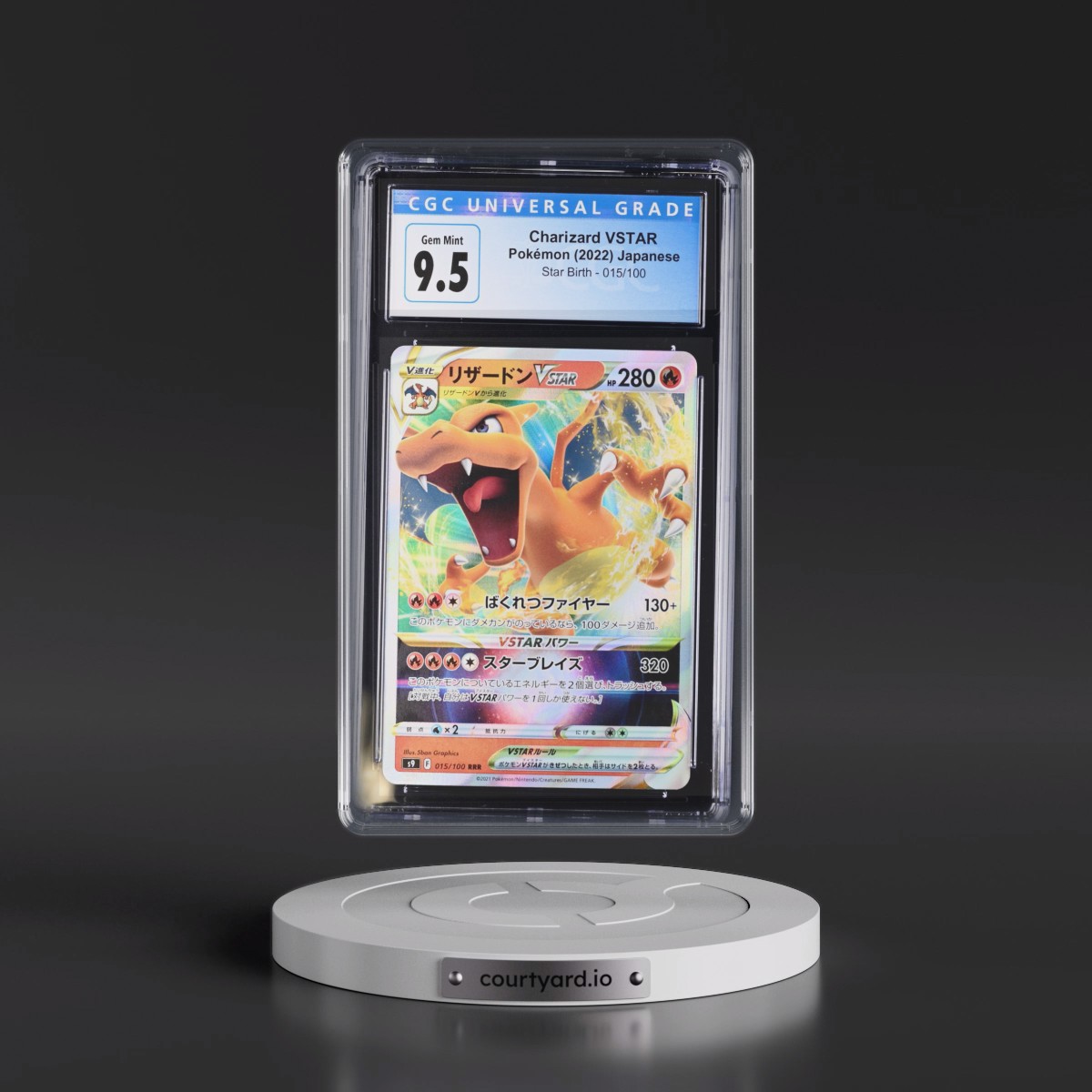 2022 Star Birth #015/100 Charizard VSTAR - Holo (CGC 10 GEM MINT)