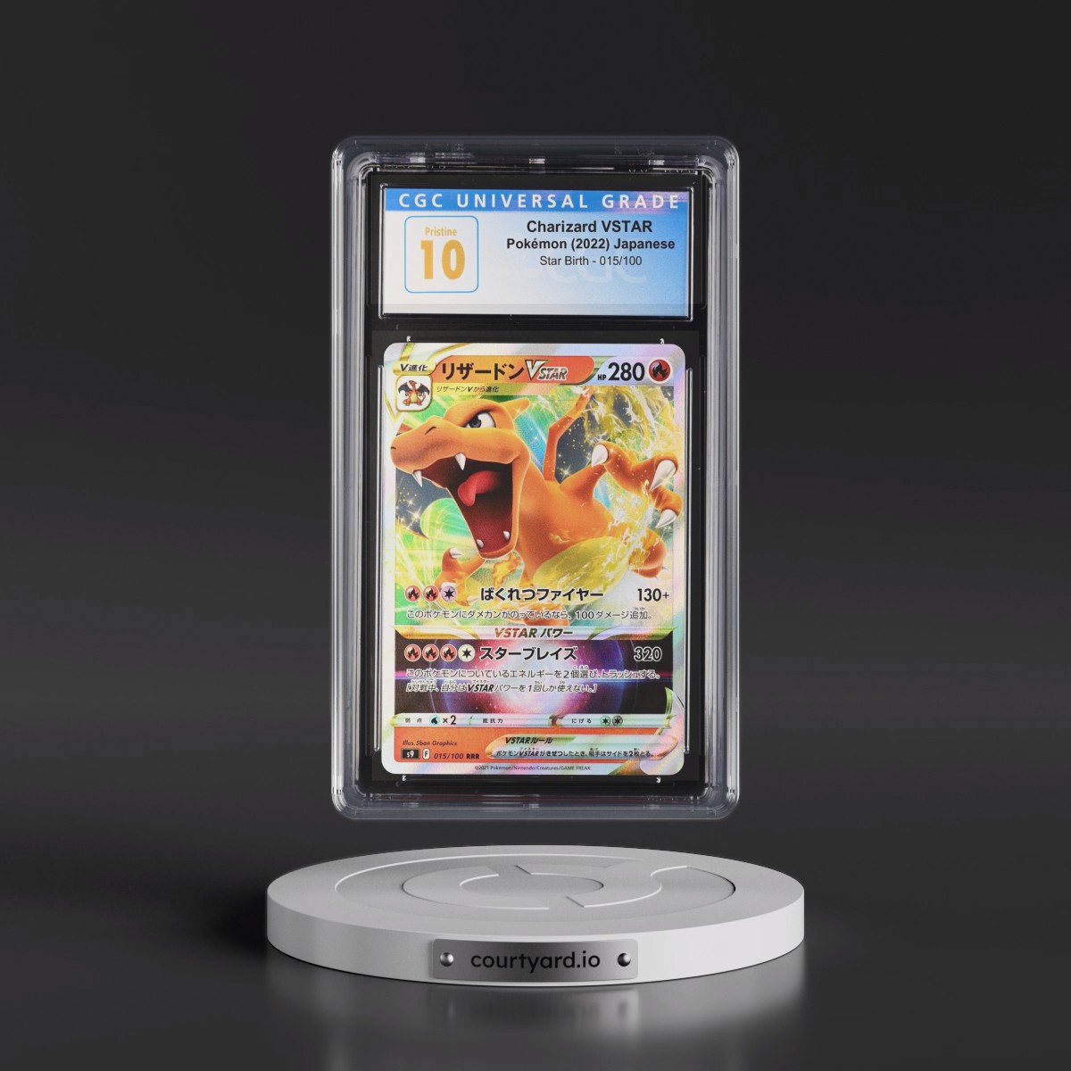 2022 Star Birth #015/100 Charizard VSTAR - Holo (CGC 10 PRISTINE)