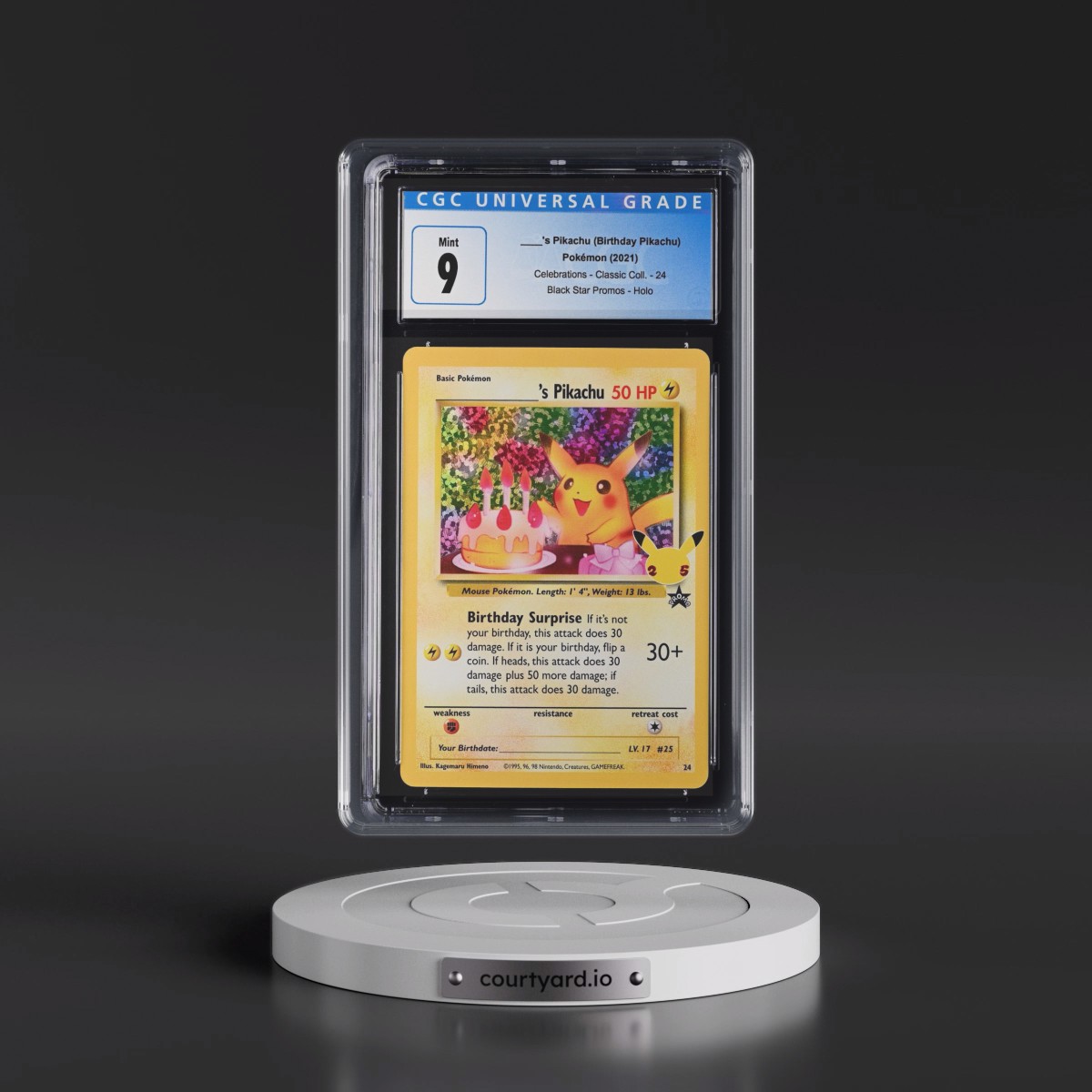 2021 Celebrations - Classic Collection #24 ____'s Pikachu - Black Star Promos Holo (CGC 9 MINT)