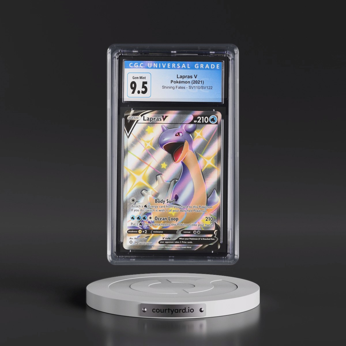 2021 Shining Fates #SV110/SV122 Lapras V - Shiny Vault Holo (CGC 10 GEM MINT)