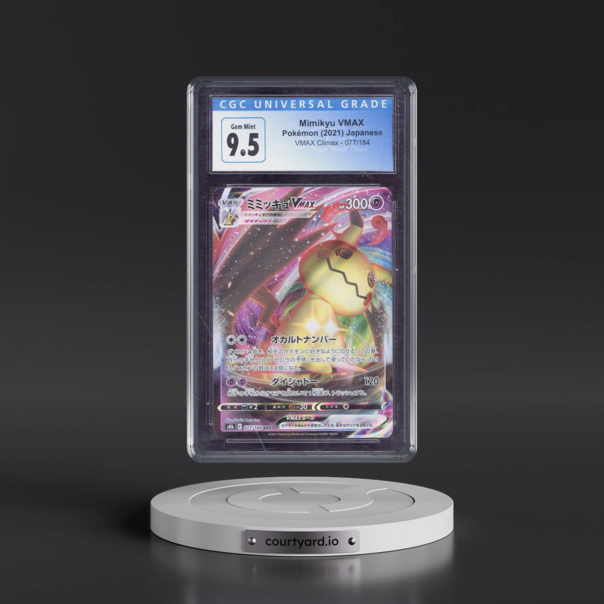 2021 VMAX Climax #077/184 Mimikyu VMAX - Holo (CGC 10 GEM MINT)