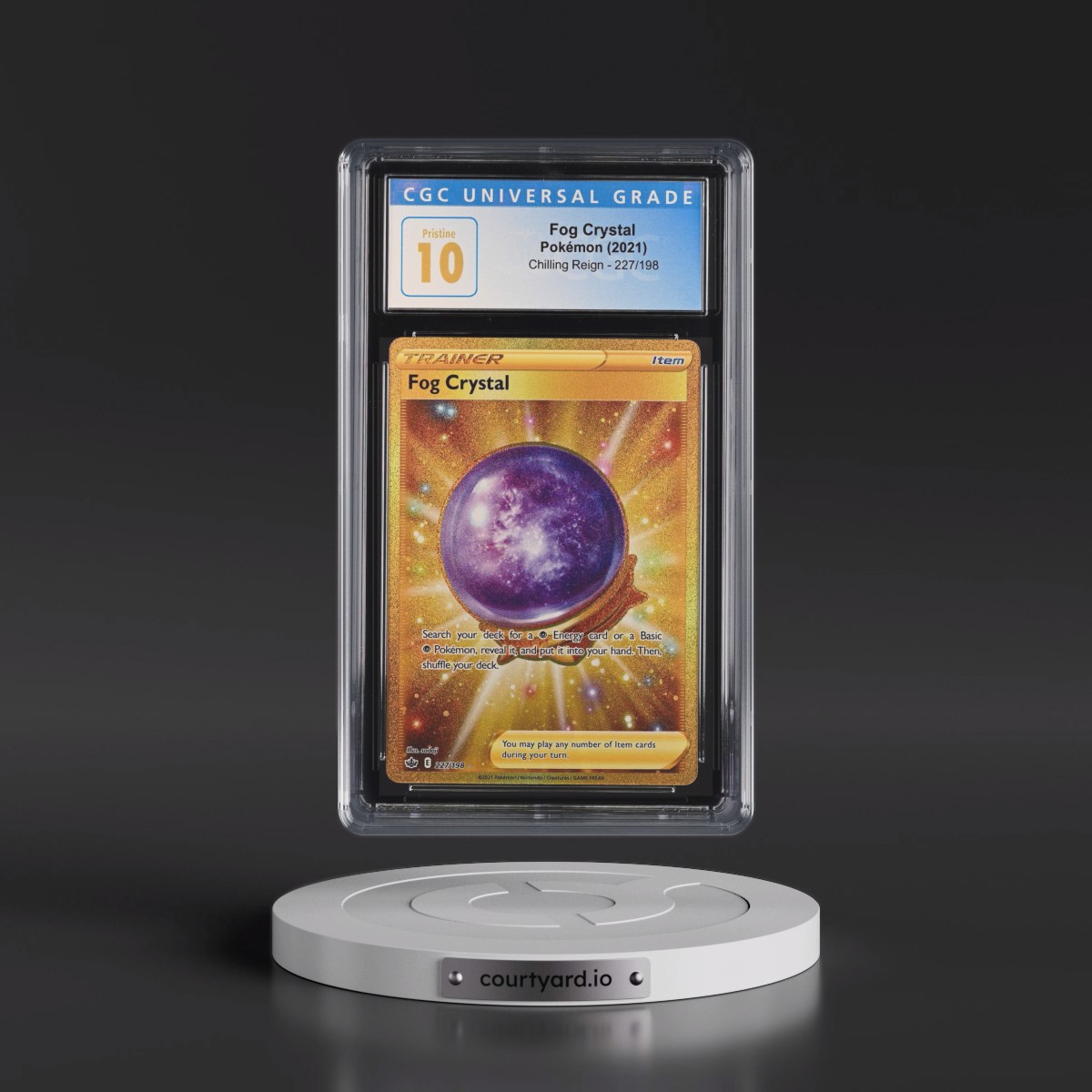 2021 Chilling Reign #227/198 Fog Crystal - Secret Rare Holo (CGC 10 PRISTINE)