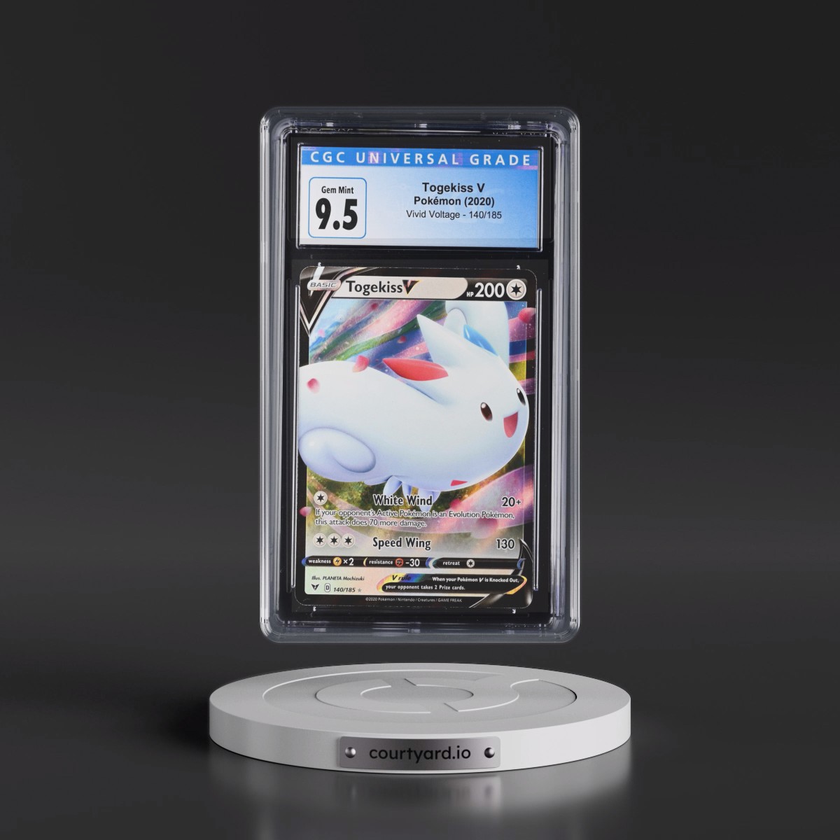 2020 Vivid Voltage #140/185 Togekiss V - Holo (CGC 10 GEM MINT)