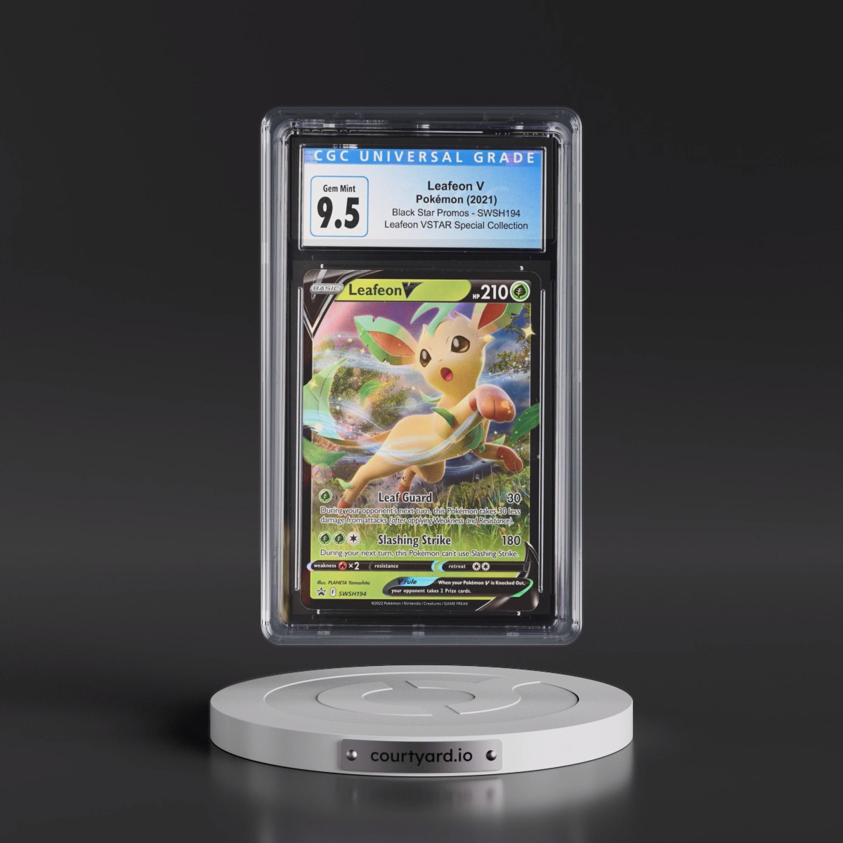 2017 Black Star Promos - Sword & Shield #SWSH194 Leafeon V - Holo (CGC 10 GEM MINT)
