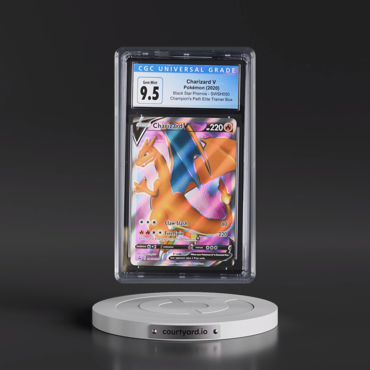 2017 Black Star Promos - Sword & Shield #SWSH050 Charizard V - Champion's Path Elite Trainer Box (Holo) (CGC 10 GEM MINT)