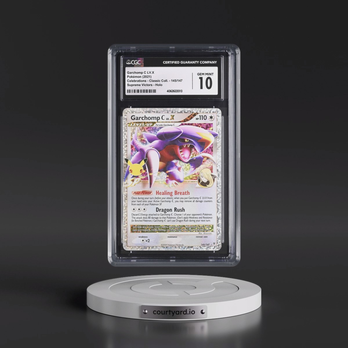 2021 Celebrations - Classic Collection #145/147 Garchomp C LV.X - Supreme Victors Holo (CGC 10 GEM MINT)