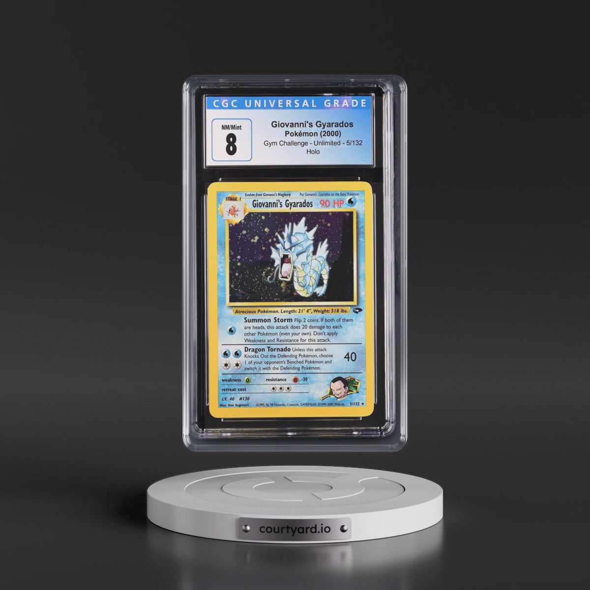 2000 Gym Challenge #5/132 Giovanni's Gyarados - Holo (CGC 8 NM-MT)