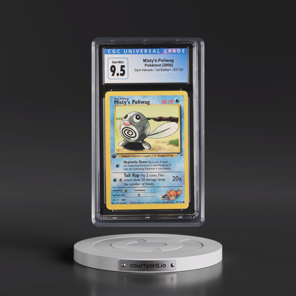 2000 Gym Heroes #87/132 Misty's Poliwag - 1st Edition 1st Edition (CGC 10 GEM MINT)