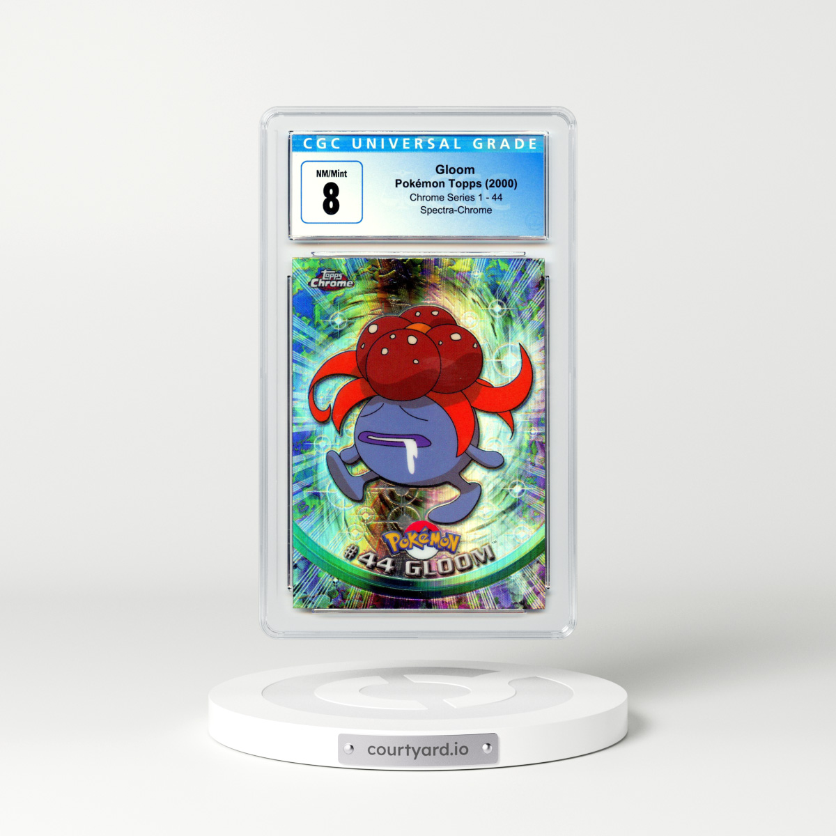 2000 Topps Pokemon #44 Gloom - Full Art Spectra-Chrome (CGC 8 NM-MT)