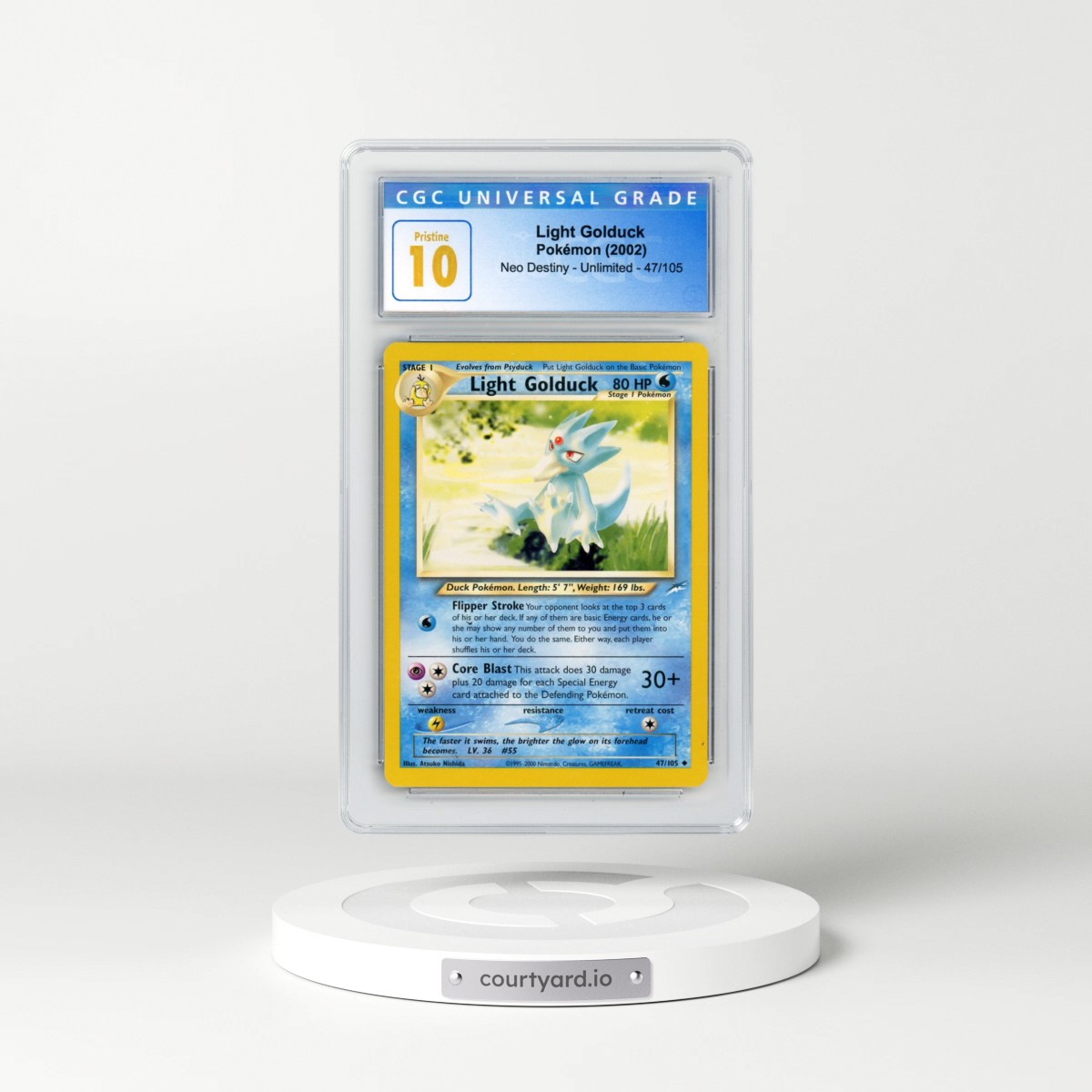 2002 Neo Destiny #47/105 Light Golduck (CGC 10 PRISTINE)