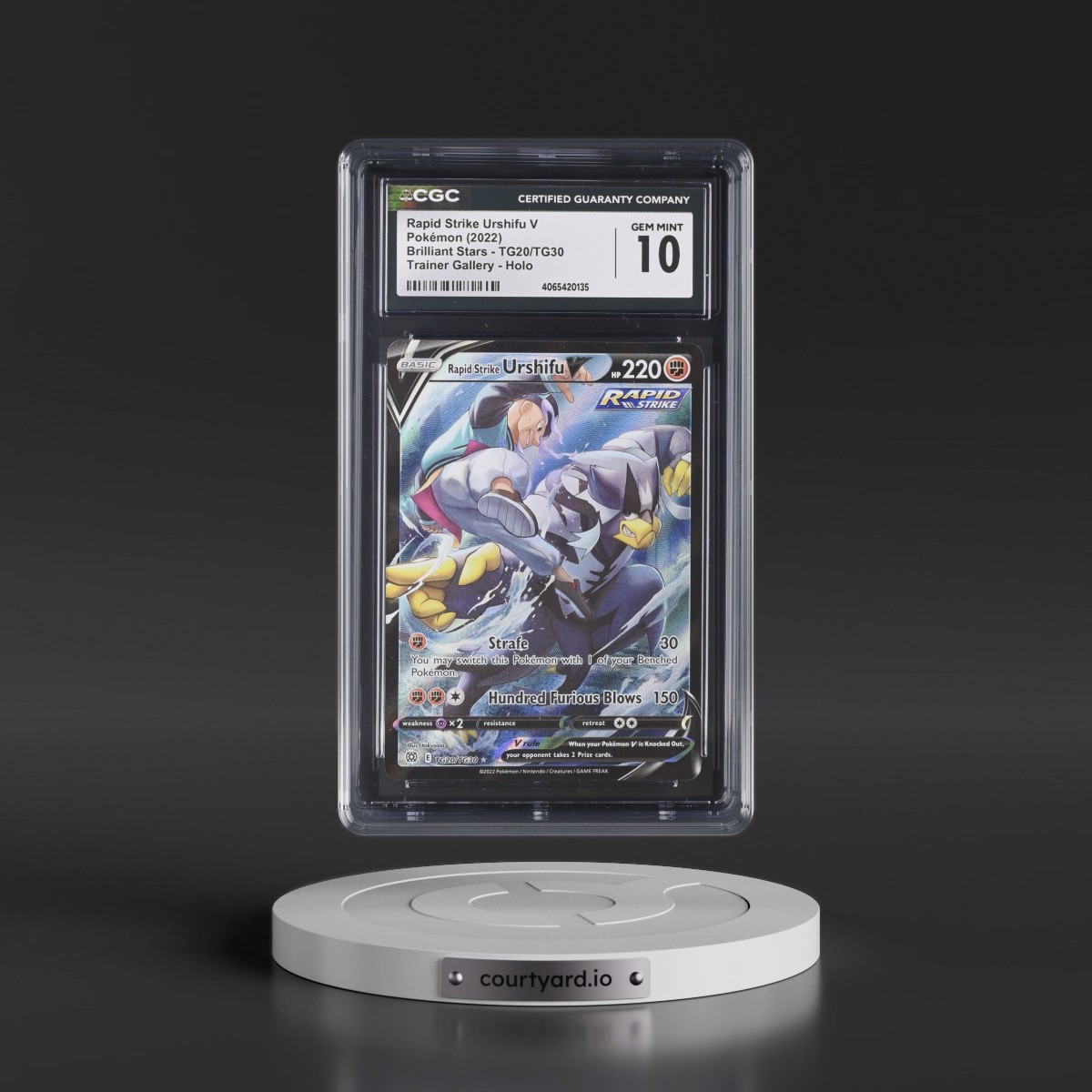 2022 Brilliant Stars #TG20/TG30 Rapid Strike Urshifu V - Trainer Gallery Holo (CGC 10 GEM MINT)