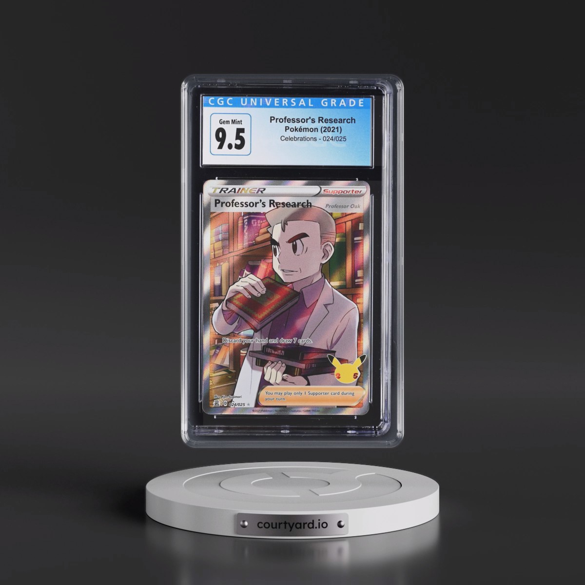 2021 Celebrations #024/025 Professor's Research - Ultra Rare Holo (CGC 10 GEM MINT)