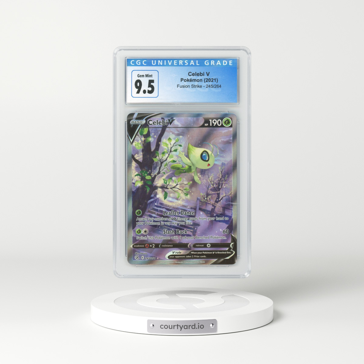 2019 Fusion Strike #245 Celebi V (CGC 10 GEM MINT)