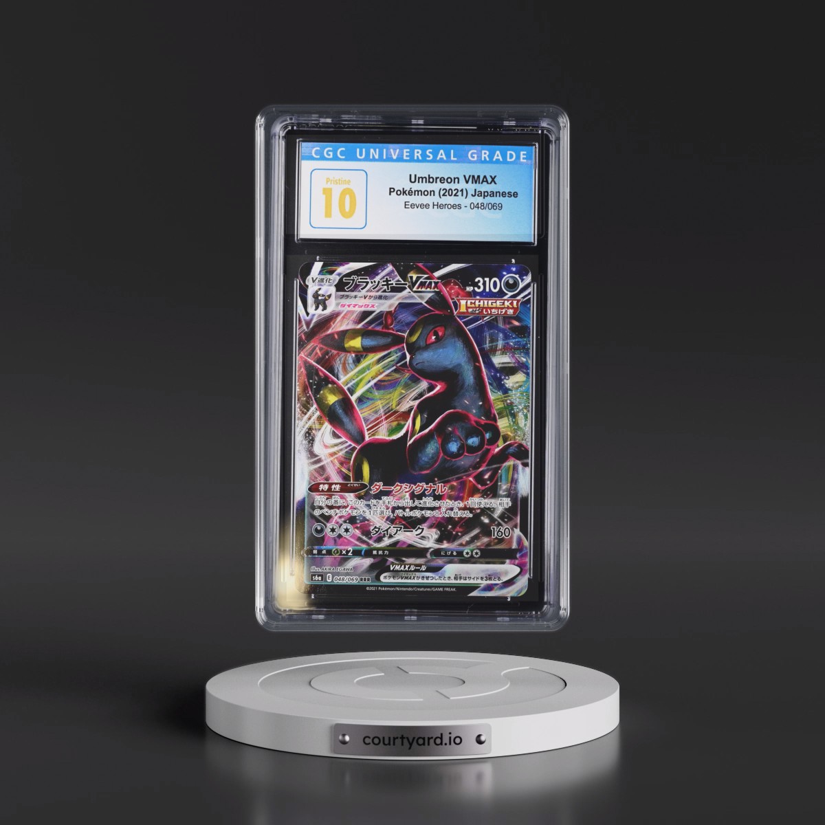 2021 Eevee Heroes #048/069 Umbreon VMAX - Holo (CGC 10 PRISTINE)