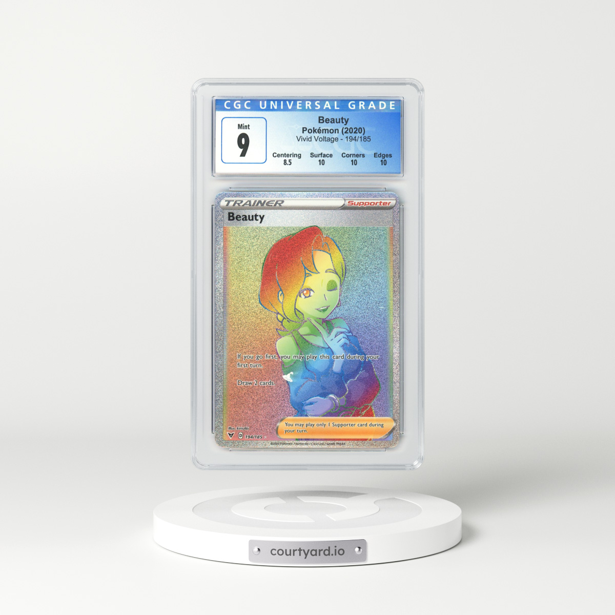 2020 Vivid Voltage #194 Beauty - Full Art Holo (CGC 9 MINT)