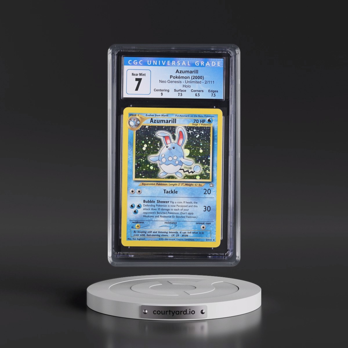 2000 Neo Genesis #2/111 Azumarill - Holo (CGC 7 NM)