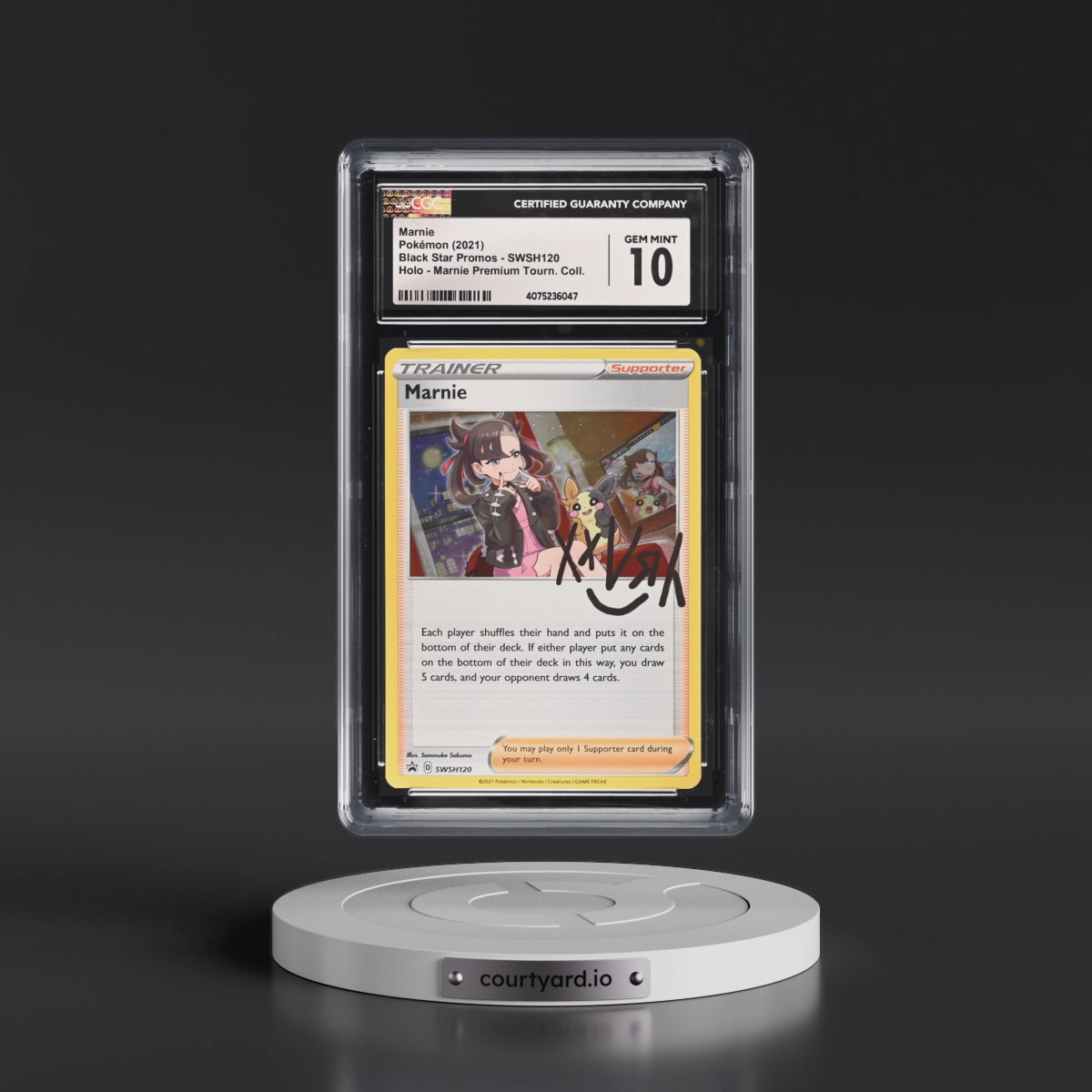 2017 Black Star Promos - Sword & Shield #SWSH120 Marnie - Marnie Premium Tournament Collection (Holo) (CGC 10 GEM MINT)