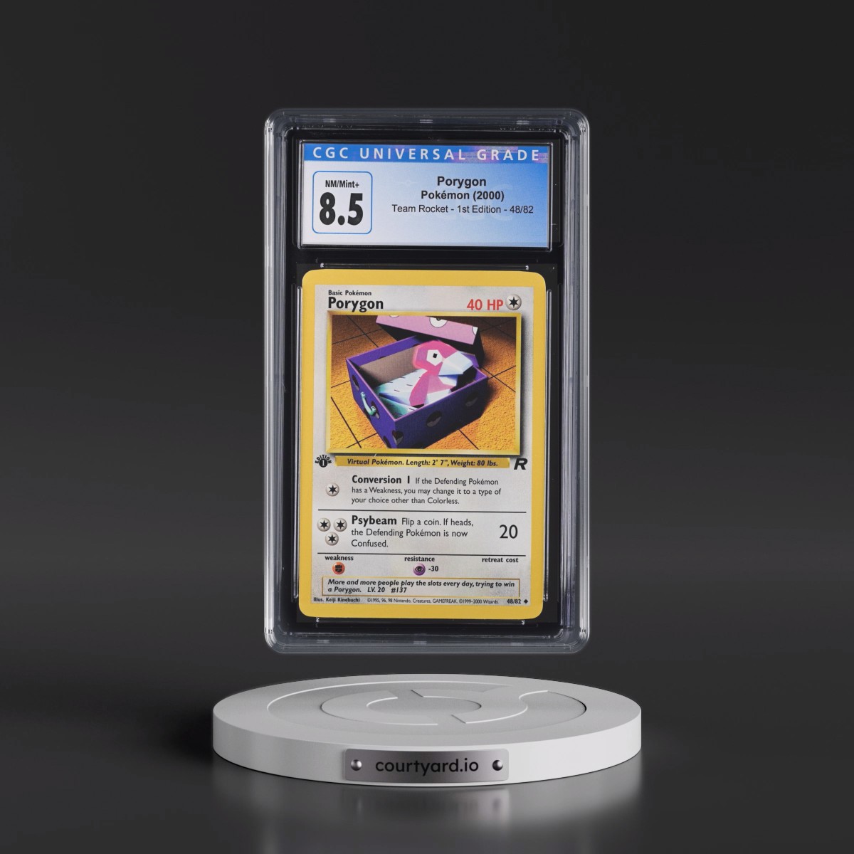 2000 Team Rocket #48/82 Porygon - 1st Edition 1st Edition (CGC 8.5 NM-MT+)