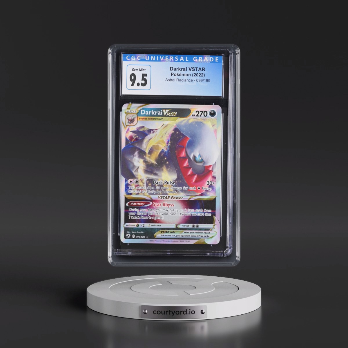 Astral Radiance #099/189 Darkrai VSTAR - Holo (CGC 10 GEM MINT)